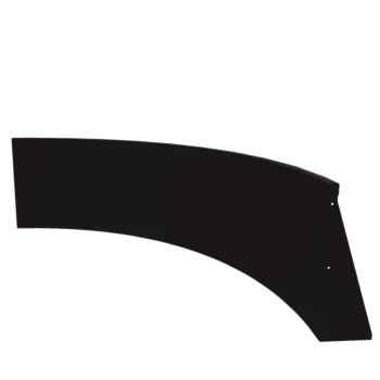 Stalen keerwand - Binnenbocht - 150 x 150 x 60 cm - RAL9005 mat (zwart)