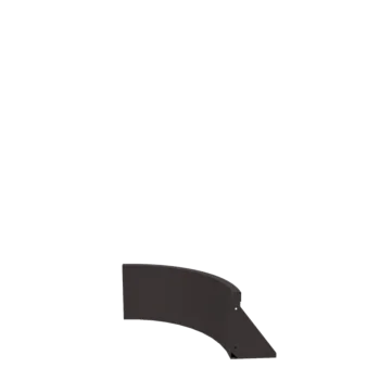 Stalen keerwand - Binnenbocht - 50 x 50 x 30 cm - RAL7016 mat (antraciet grijs)