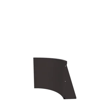 Stalen keerwand - Binnenbocht - 50 x 50 x 60 cm - RAL7016 mat (antraciet grijs)