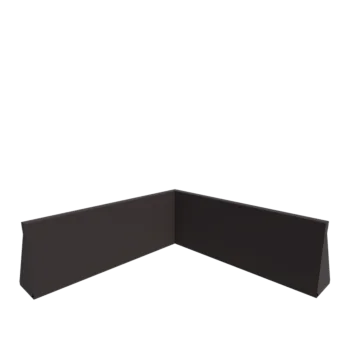 Stalen keerwand - Binnenhoek - 100 x 100 x 40 cm - Andere RAL kleur