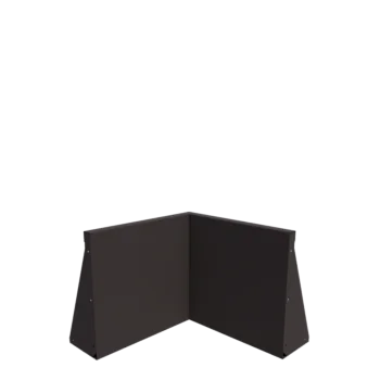 Stalen keerwand - Binnenhoek - 50 x 50 x 50 cm - Andere RAL kleur