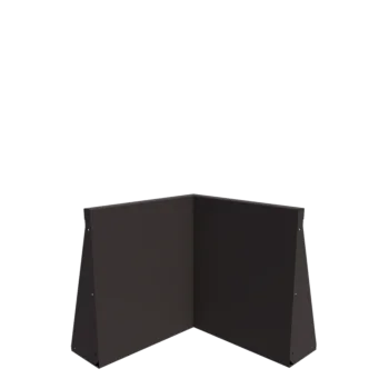Stalen keerwand - Binnenhoek - 50 x 50 x 60 cm - RAL7016 mat (antraciet grijs)
