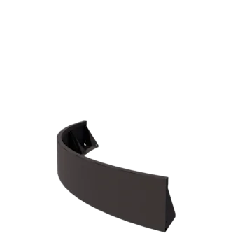 Stalen keerwand - Buitenbocht - 150 x 150 x 30 cm - Andere RAL kleur