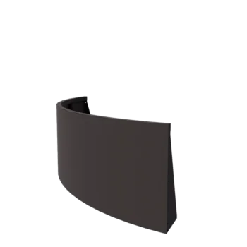 Stalen keerwand - Buitenbocht - 150 x 150 x 60 cm - RAL7016 mat (antraciet grijs)