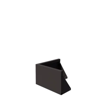 Stalen keerwand - Buitenhoek - 50 x 50 x 30 cm - RAL7016 mat (antraciet grijs)