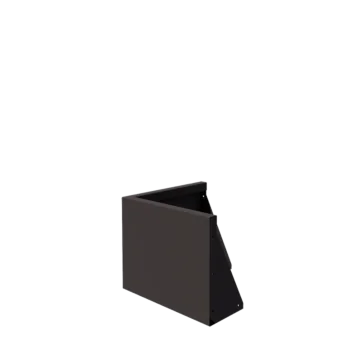 Stalen keerwand - Buitenhoek - 50 x 50 x 40 cm - RAL7016 mat (antraciet grijs)