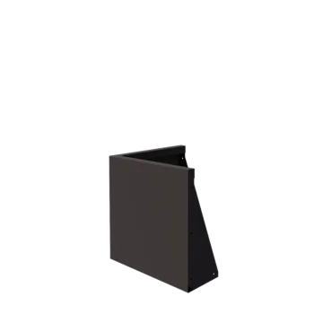 Stalen keerwand - Buitenhoek - 50 x 50 x 50 cm - Andere RAL kleur