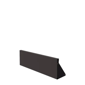 Stalen keerwand - Recht - 100 x 30 cm - RAL7016 mat (antraciet grijs)