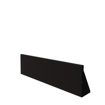 Stalen keerwand - Recht - 150 x 40 cm - RAL9005 mat (zwart)