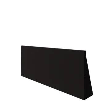 Stalen keerwand - Recht - 150 x 60 cm - RAL9005 mat (zwart)
