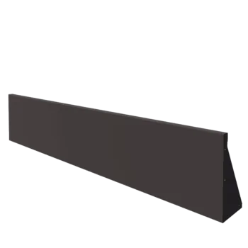 Stalen keerwand - Recht - 200 x 40 cm - RAL7016 mat (antraciet grijs)