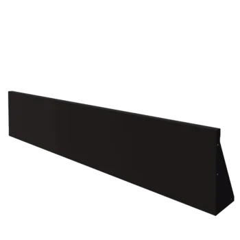 Stalen keerwand - Recht - 200 x 40 cm - RAL9005 mat (zwart)