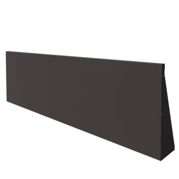 Stalen keerwand - Recht - 200 x 60 cm - RAL7016 mat (antraciet grijs)