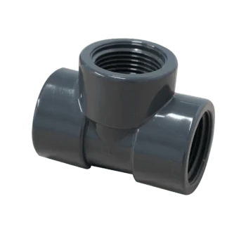 Druk PVC - T-stuk - 90° - 3x binnendraad 1"
