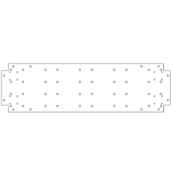 Verzinkt stalen bodemplaat - 30 x 100 cm