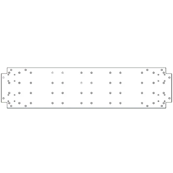 Verzinkt stalen bodemplaat - 30 x 120 cm