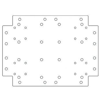Verzinkt stalen bodemplaat - 30 x 40 cm
