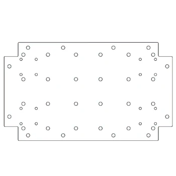 Verzinkt stalen bodemplaat - 30 x 50 cm