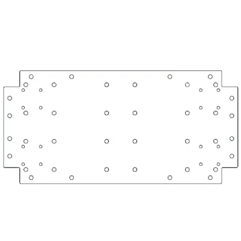 Verzinkt stalen bodemplaat - 30 x 60 cm