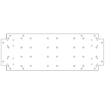 Verzinkt stalen bodemplaat - 30 x 80 cm