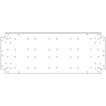 Verzinkt stalen bodemplaat - 40 x 100 cm