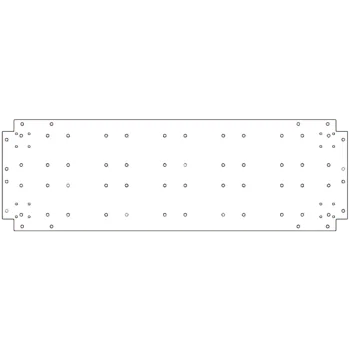 Verzinkt stalen bodemplaat - 40 x 120 cm