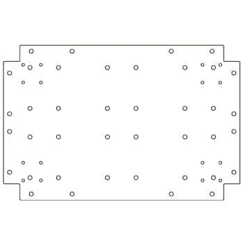 Verzinkt stalen bodemplaat - 40 x 60 cm