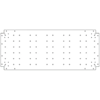 Verzinkt stalen bodemplaat - 50 x 120 cm