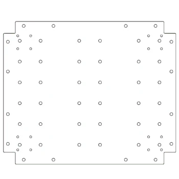 Verzinkt stalen bodemplaat - 50 x 60 cm