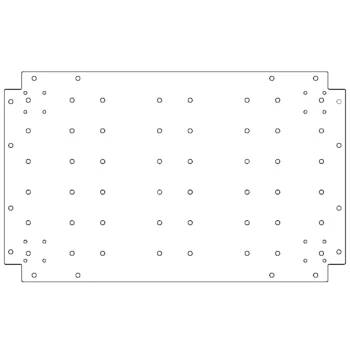 Verzinkt stalen bodemplaat - 50 x 80 cm