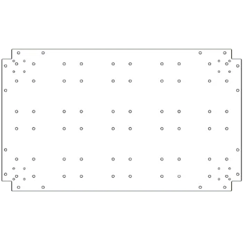 Verzinkt stalen bodemplaat - 60 x 100 cm