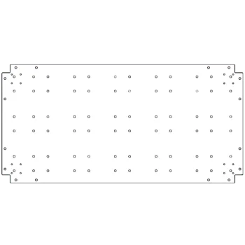 Verzinkt stalen bodemplaat - 60 x 120 cm