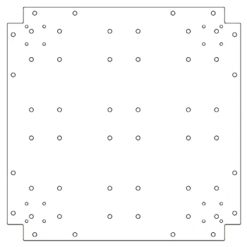 Verzinkt stalen bodemplaat - 60 x 60 cm