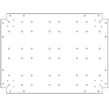 Verzinkt stalen bodemplaat - 60 x 80 cm