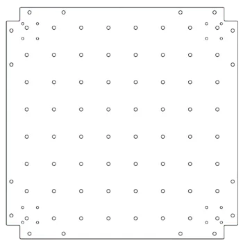 Verzinkt stalen bodemplaat - 70 x 70 cm