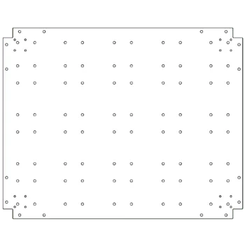 Verzinkt stalen bodemplaat - 80 x 100 cm