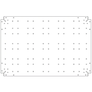 Verzinkt stalen bodemplaat - 80 x 120 cm