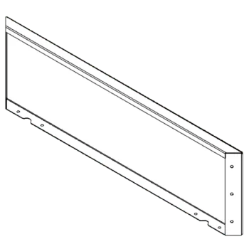 Cortenstaal plantenbak - paneel - 30 x 100 cm