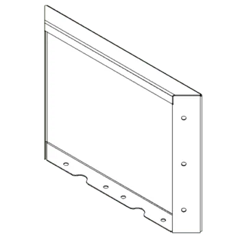 Cortenstaal plantenbak - paneel - 30 x 40 cm