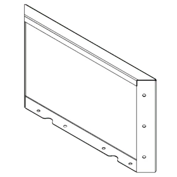 Cortenstaal plantenbak - paneel - 30 x 50 cm