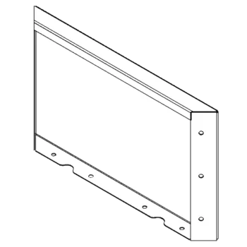 Stalen plantenbak - Paneel - 30 x 50 cm - RAL9010 mat (wit)
