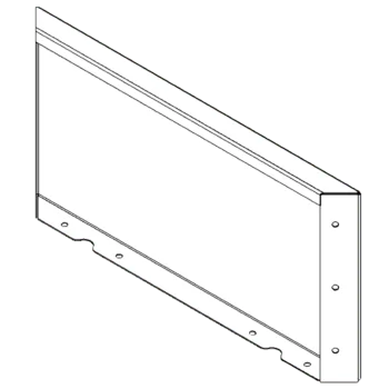Cortenstaal plantenbak - paneel - 30 x 60 cm