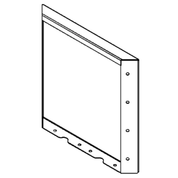 Stalen plantenbak - Paneel - 40 x 40 cm - RAL9005 mat (zwart)