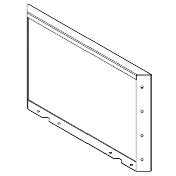 Stalen plantenbak - Paneel - 40 x 60 cm - RAL9005 mat (zwart)