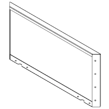 Stalen plantenbak - Paneel - 40 x 80 cm - RAL7016 mat (antraciet grijs)