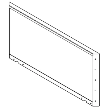 Stalen plantenbak - Paneel - 50 x 100 cm - RAL9010 mat (wit)