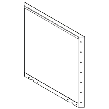 Cortenstaal plantenbak - paneel - 70 x 70 cm