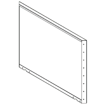 Cortenstaal plantenbak - paneel - 80 x 100 cm