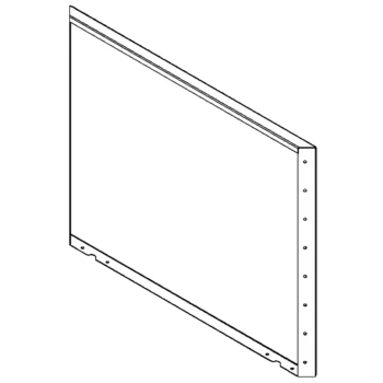 Stalen plantenbak - Paneel - 80 x 100 cm - RAL9010 mat (wit)