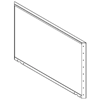 Stalen plantenbak - Paneel - 80 x 120 cm - RAL9010 mat (wit)